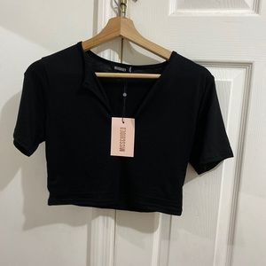 New Missguided Crop Top + Pants Set